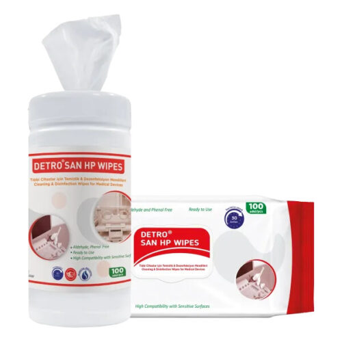 Detrosan HP Wipes - Chusteczki do mycia i dezynfekcji wyrobów medycznych (TUBA) x 100 szt