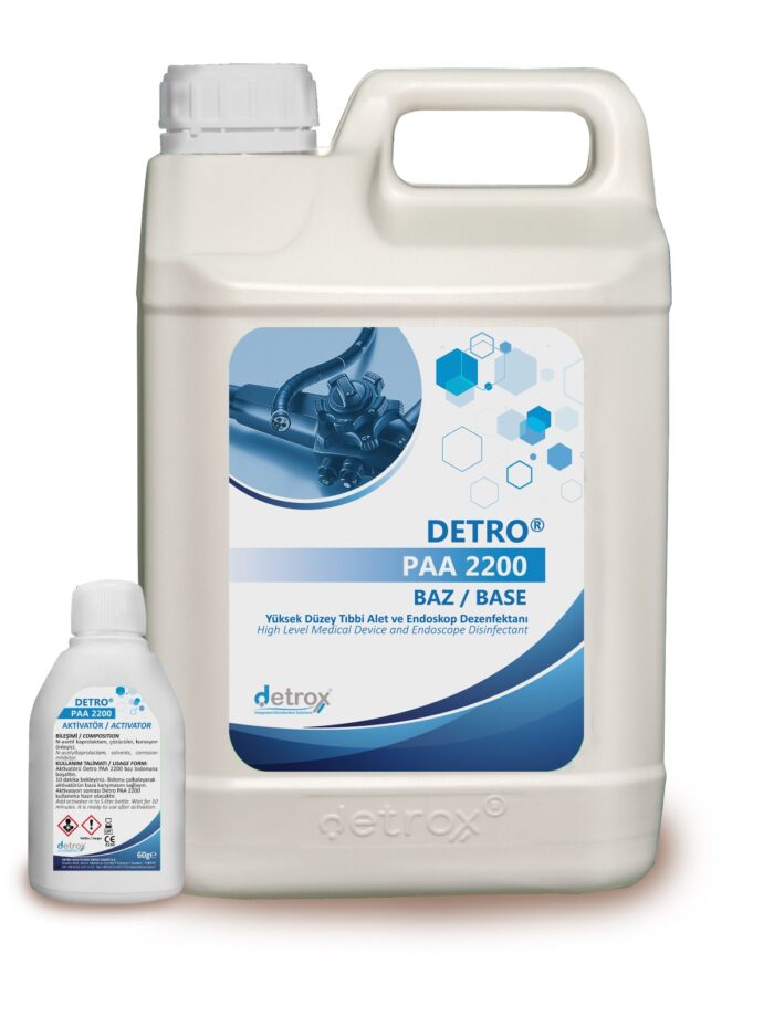 Detro PAA 2200 5L - Środek do dezynfekcji wyrobów medycznych i endoskopów + AKTYWATOR x 1 szt