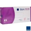 Abena Classic Różowe 100szt XS Rękawice zabiegowe nitrylowe bezpudrowe