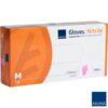Abena Classic Różowe 100szt M Rękawice zabiegowe nitrylowe bezpudrowe