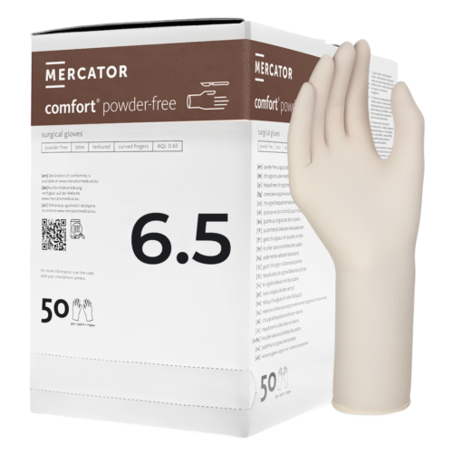 Rękawice chirurgiczne sterylne lateksowe Santex POWDER-FREE 6,5 x 1 para