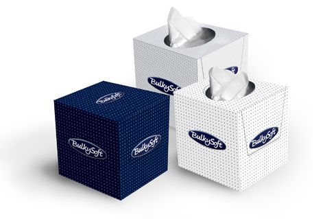 Chusteczki higieniczne BulkySoft 2w, (kwadrat) x 90 szt
