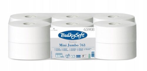 Papier toaletowy BulkySoft Premium mini Jumbo 2 war., 170 m opak. 12 szt