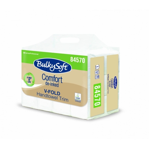 Ręcznik ZZ BulkySoft Comfort EKO, Biały, 21,5x21 3000 szt.