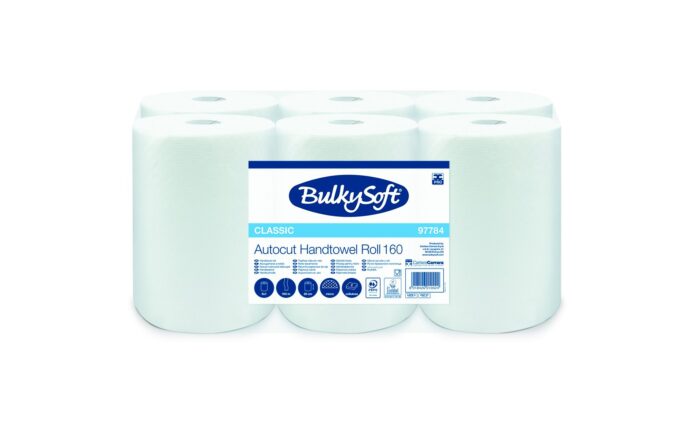 BulkySoft System ręcznik w roli 2w. 160 m. op. 6 szt biały