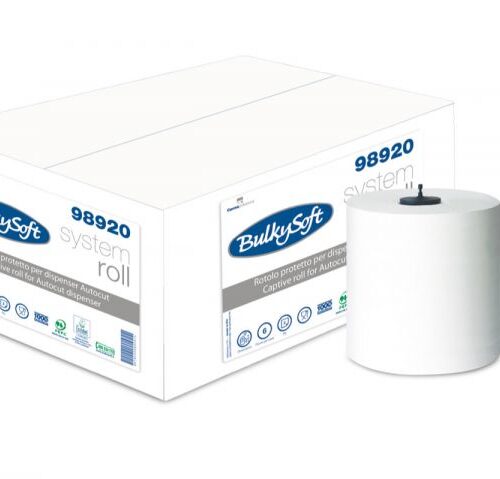 Ręcznik w roli BulkySoft AUTOCUT, 2 war., szer. 21 cm, dł. 150 m, opak. 6 rolek