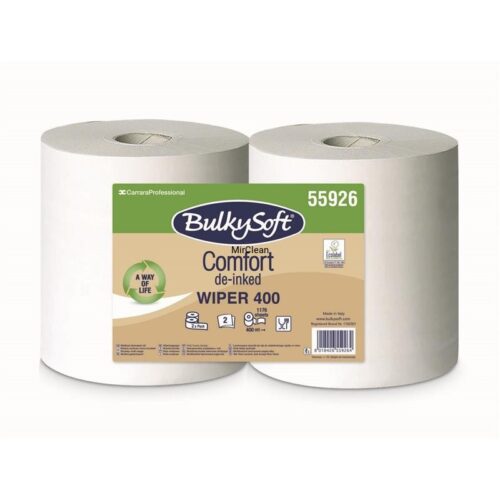 Czyściwo BulkySoft Comfort EKO, 2 war., dł. 175 m, 800 odcinków,  2 rolki
