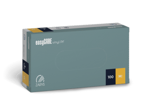 Rękawice easyCARE winylowe, bezpudrowe, transparentne rozm. M x 100 szt