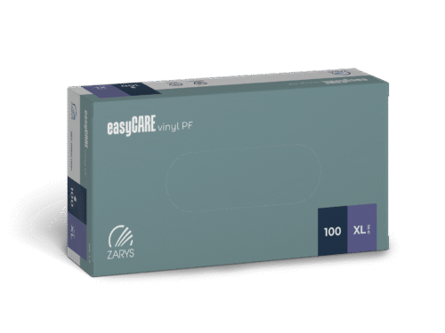 Rękawice easyCARE winylowe, bezpudrowe, transparentne rozm. L x 100 szt