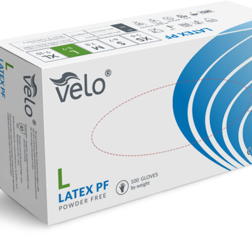 L Latex Powder Free VELO XL - 100szt Rękawice diagnostyczne lateksowe bezpudrowe op. 100 szt