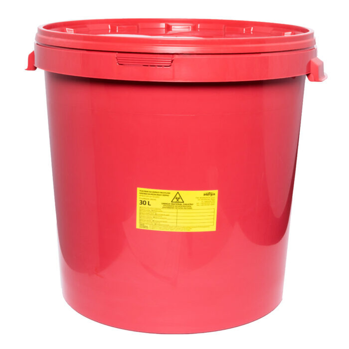 Pojemnik na odpady medyczne poj. 30 l Intergos /wiaderko x 1 szt