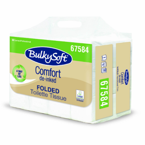 Papier toaletowy BulkySoft Comfort EKO w składce 11x19 cm, 6000 szt.
