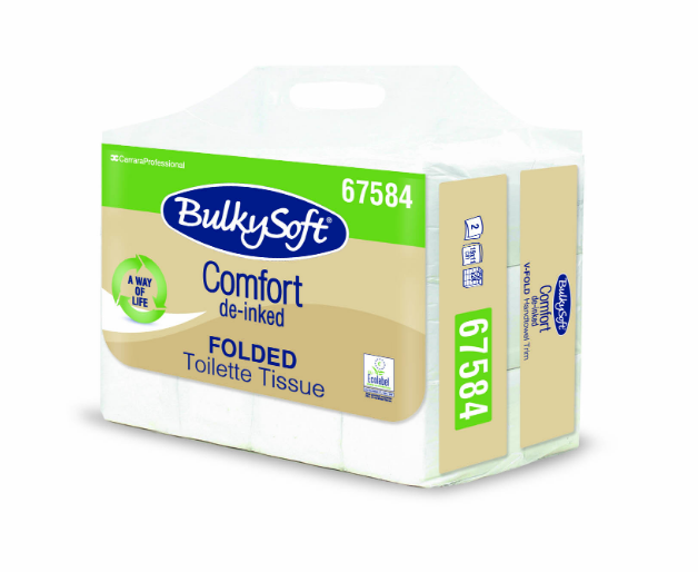 Papier toaletowy BulkySoft Comfort EKO w składce 11x19 cm, 6000 szt.