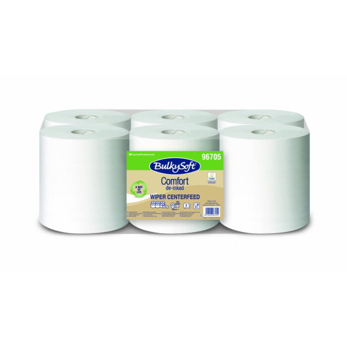 Ręcznik w roli BulkySoft Comfort EKO, CENTRALNE DOZOWANIE 2w dł. 108 m  opakowanie 6 rolek