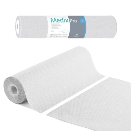 Jednorazowy hig. podkład ochronny 60 cm x 50 cm biały rolka MedixPro 80 szt.