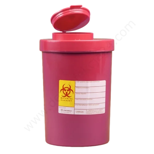 Pojemnik na odpady medyczne poj. 1-1,5 l / czerwone x 1 szt