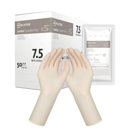 Rękawice chirurgiczne sterylne lateksowe Santex POWDER-FREE 7,5 x 1 para