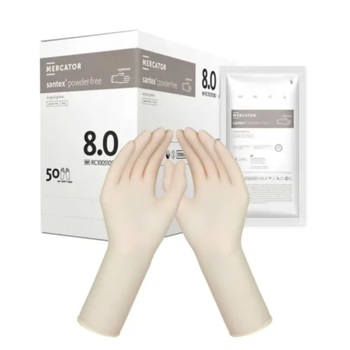 Rękawice chirurgiczne sterylne lateksowe Santex POWDER-FREE 8,0 x 1 para