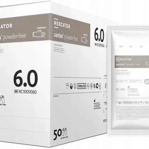 Santex 6,0 Rękawice chirurgiczne sterylne lateksowe Santex POWDER-FREE 6,0 x 1 para