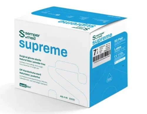 Rękawice chirurgiczne sterylne bezpudrowe Sempermed Supreme 7.5 x 1 para