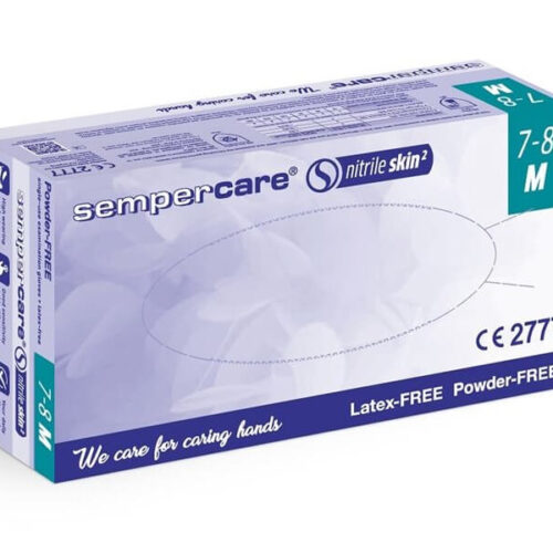Sempercare Nitrile Skin 2 M - 200szt Rękawice nitrylowe bezpudrowe op. 200 szt