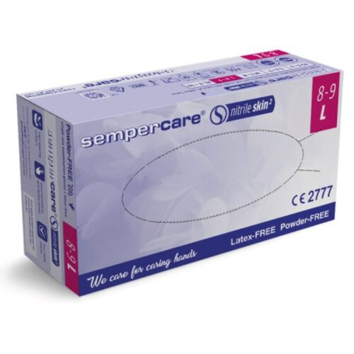 Sempercare Nitrile Skin 2 L -  100szt Rękawice nitrylowe bezpudrowe op. 100 szt