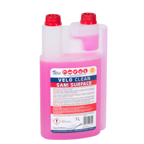 VELO CLEAN SANI SURFACE 1l –koncentrat do mycia, pięlegnacji wszystkich powierzchni i sprzętów sanitarnych x 1 szt