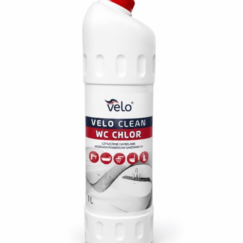 VELO CLEAN WC CHLOR 1l – wybielający żel do mycia i pielęgnacji sanitariatów  x 1 szt