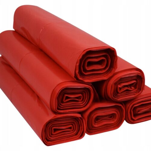 WORKI-NA-SMIECI-60L-50szt-LDPE-CZERWONE-MOCNE Worki czerwone poj. 120 l mocne x 25 szt