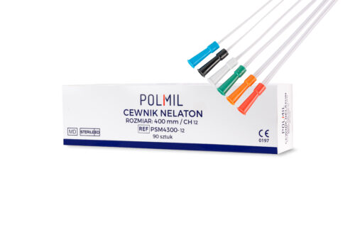 Cewnik Nelaton marki Polmil,  rozmiar 400 mm / CH 12 x 1 szt