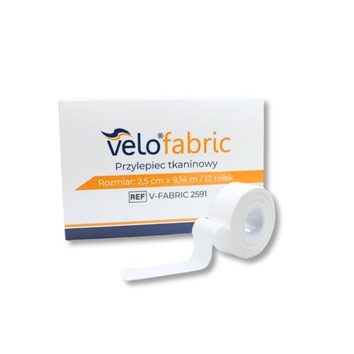 Przylepiec/ plaster tkaninowy Velo Fabric 2,5 cm x 9,14 m x 12 szt