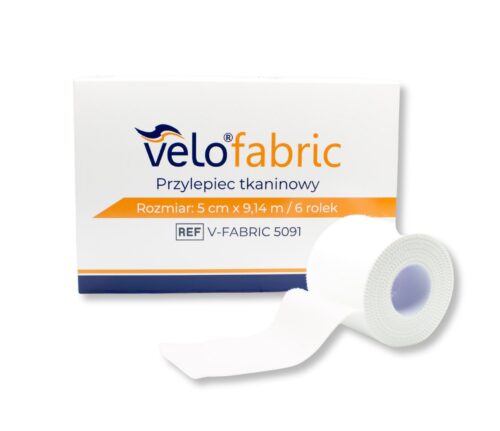 Przylepiec/ plaster  tkaninowy Velo Fabric 5 cm x 9,14 m x 6 szt