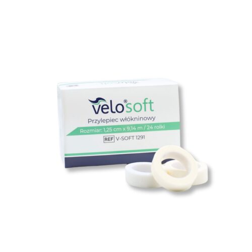 Przylepiec Włokninowy 1,25cm X9,14m Przylepiec/ plaster włókninowy Velo Soft 1,25 cm x 9,14 m x 24 szt