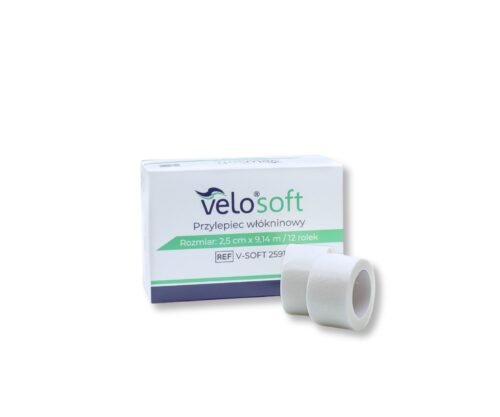 Przylepiec/ plaster włókninowy Velo Soft  2,5 cm x 9,14 m x 12szt
