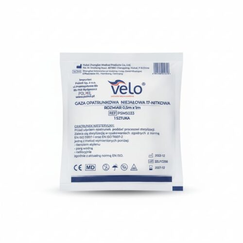 Gaza opatrunkowa VELO niejałowa 17 nitkowa rozmiar 0.5 m x 1 m x 1 szt