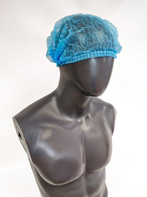 Czepek medyczny z włókniny 10g/m2 typu beret clip, niebieski x 100 szt