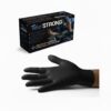 VELO "S" STRONG Czarne - Nitrylowe rękawice z diamentową teksturą, STRONG op. 50 szt