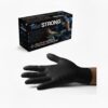 VELO "XL" STRONG Czarne - Nitrylowe rękawice z diamentową teksturą, STRONG op. 50 szt
