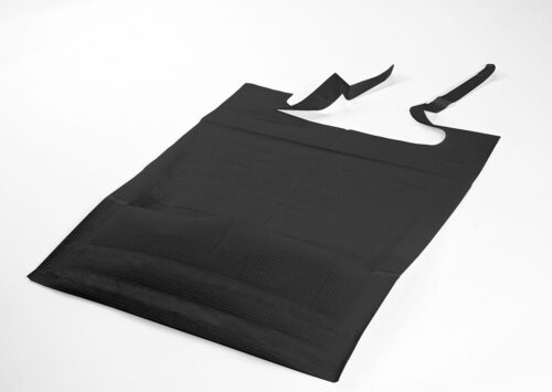 Śliniaki podfoliowane z kieszenią Czarne Weber Pocket x 50szt