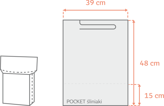 Śliniaki podfoliowane z kieszenią Czarne Weber Pocket x 50szt