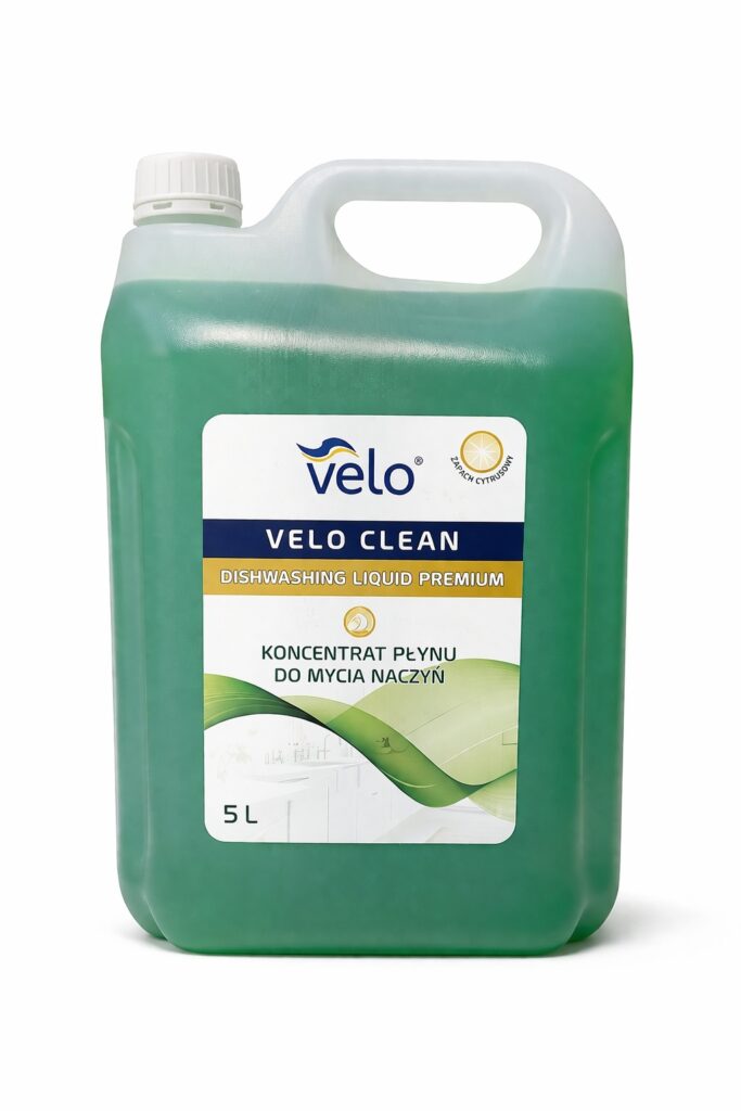 Koncentrat do Mycia Naczyń Velo Premium -zapach cytrusowy 5L - Polmil - więcej niż opieka Plyn do mycia naczyn Velo premium 5L