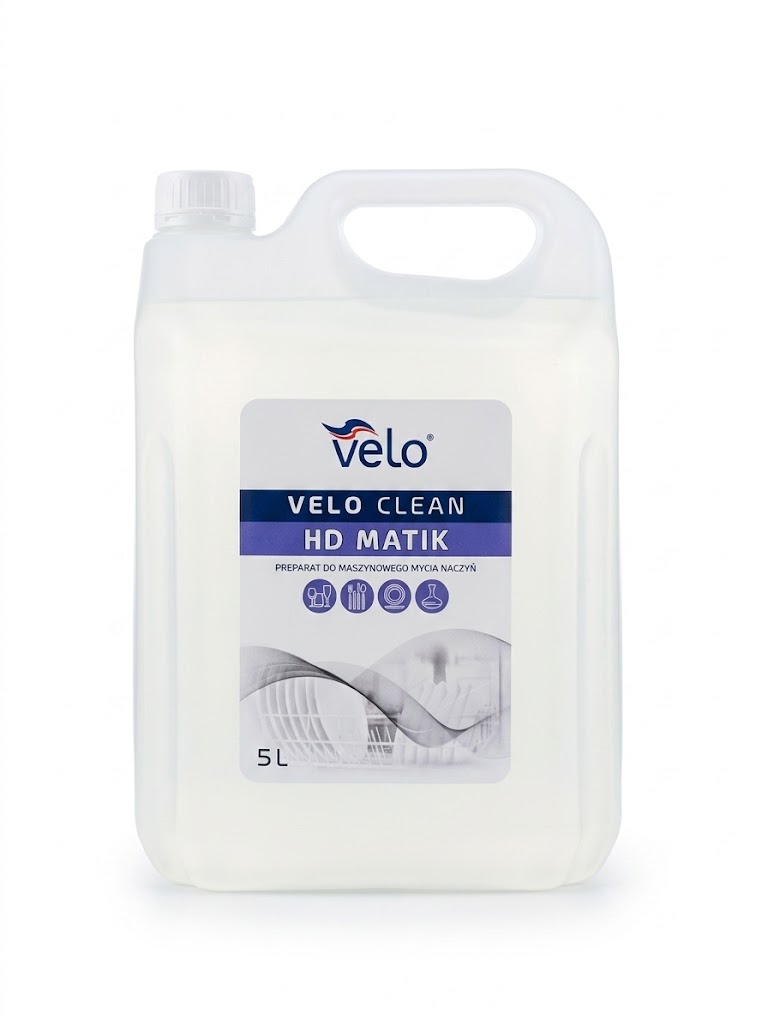 VELO CLEAN HD MATIK 5l – preparat do maszynowego mycia naczyń w płynie x 1 szt