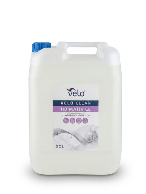 VELO CLEAN HD MATIK CL  20l - chlorowy preparat do maszynowego mycia naczyń w płynie x 1 szt