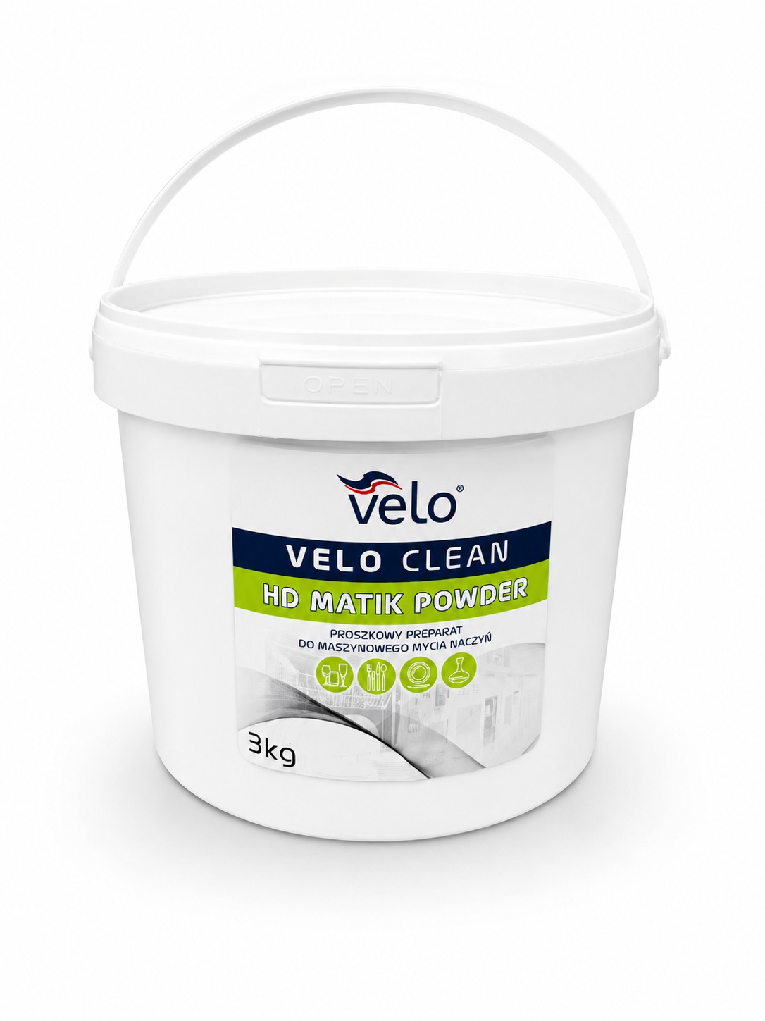 VELO CLEAN HD MATIK POWDER 3kg –  proszkowy preparat do maszynowego mycia naczyń x 1 szt