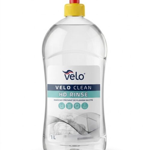 VELO CLEAN HD RINSE 1l -  preparat do płukania naczyń w zmywarce x 1 szt