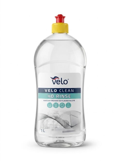 VELO CLEAN HD RINSE 1l -  preparat do płukania naczyń w zmywarce x 1 szt