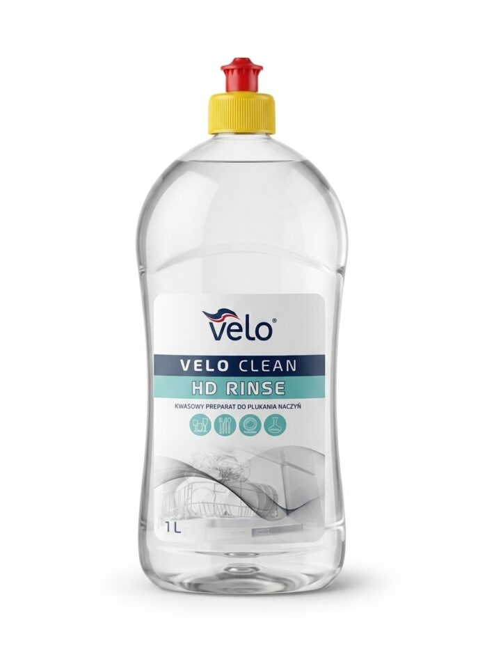 VELO CLEAN HD RINSE 1l -  preparat do płukania naczyń w zmywarce x 1 szt