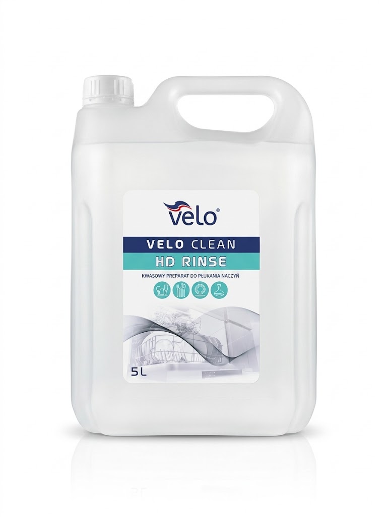 VELO CLEAN HD RINSE 5l – preparat do płukania naczyń w zmywarce x 1 szt