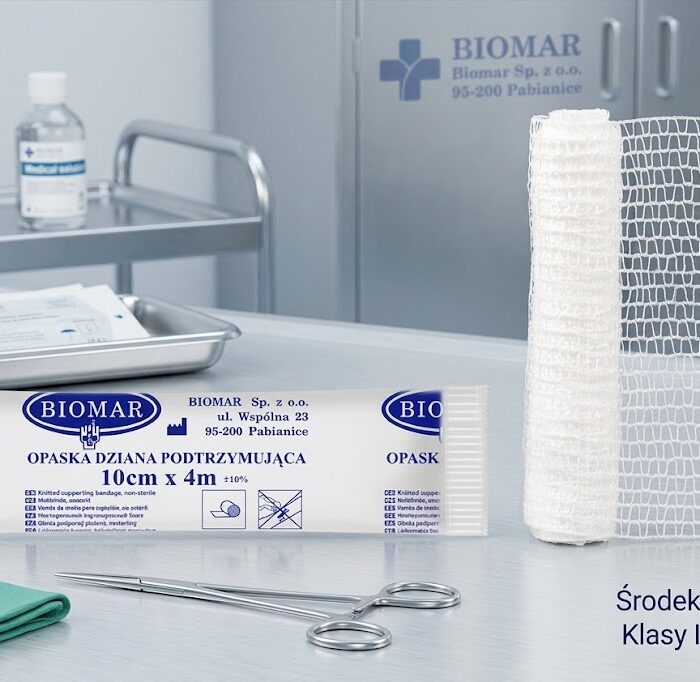 Opaska dziana podtrzymująca BIOMAR 4 m x 10 cm  x 1 szt.