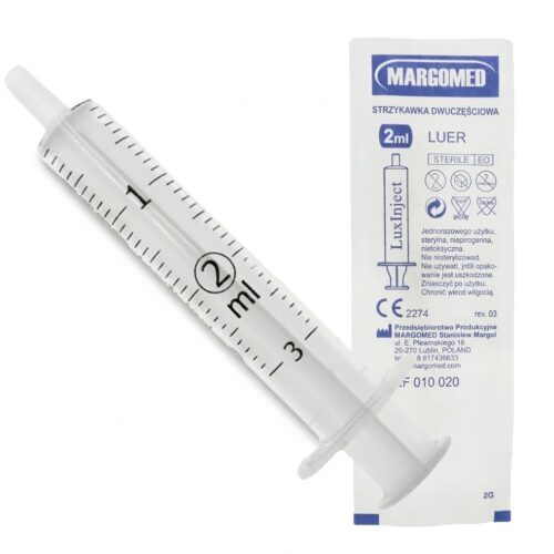 margomed strzykawka dwuczęściowa 2 ml